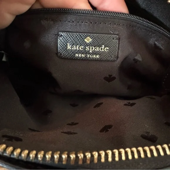 Kate Spade Black Crossbody Bag with Gold Chain - Picture 9 of 10